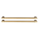 Capital OEM Column Refrigerator Bottom Freezer Handle Kit in Brass Satin, Two Handle (CR-RBF-HK-BS)
