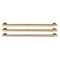 Capital OEM Column Refrigerator Bottom Freezer Handle Kit in Brass Satin, Three Handles (CR-RBF-HK-BS)