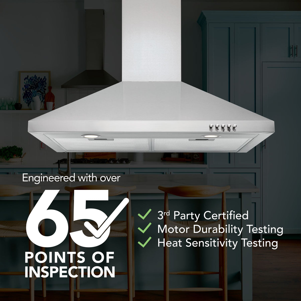 Broan-NuTone 30-Inch 380 CFM Convertible European Style Wall Mount Chimney Range Hood in Stainless Steel (BW5030SSL)
