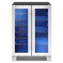 Brisas 24 in. 21 Bottle and 64 Can Dual Zone Beverage Center Stainless Steel (BWB24C32AG)