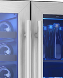 Brisas 24 in. 21 Bottle and 64 Can Dual Zone Beverage Center Stainless Steel (BWB24C32AG)