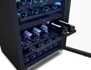 Brisas 24 in. 46 Bottle Dual Zone Wine Cooler in Stainless Steel (BWN24C02AG)