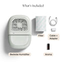 Canopy Nursery Humidifier 2.0 - 36 HR Run Time, 2.5L Capacity Tank - Sleep Lights, White Noise, Clean Aroma Diffusion - Promote Deep Sleep & Happy Skin - Humidifier, Filter & Aroma Kit