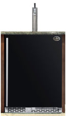 Beer Meister Premium Series Refrigerator Single Tower With Black Door Built-in and Digital Temperature Control (BM1600BSNT)