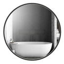 Parrot Uncle Reflections Sleek Modern Black Aluminum Framed Wall Mirror