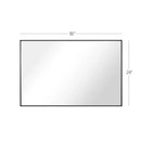 Parrot Uncle Reflections Sleek Modern Black Aluminum Framed Wall Mirror