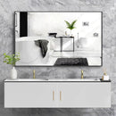 Parrot Uncle Reflections Sleek Modern Black Aluminum Framed Wall Mirror