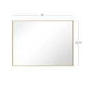 Parrot Uncle Reflections Sleek Modern Black Aluminum Framed Wall Mirror