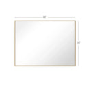 Parrot Uncle Reflections Sleek Modern Black Aluminum Framed Wall Mirror