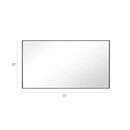 Parrot Uncle Reflections Sleek Modern Black Aluminum Framed Wall Mirror