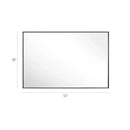 Parrot Uncle Reflections Sleek Modern Black Aluminum Framed Wall Mirror
