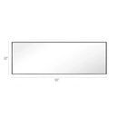 Parrot Uncle Reflections Sleek Modern Black Aluminum Framed Wall Mirror