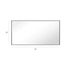 Parrot Uncle Reflections Sleek Modern Black Aluminum Framed Wall Mirror