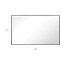 Parrot Uncle Reflections Sleek Modern Black Aluminum Framed Wall Mirror