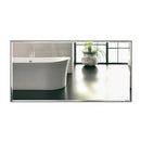 Parrot Uncle Reflections Sleek Modern Black Aluminum Framed Beveled Wall Mirror