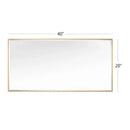 Parrot Uncle Reflections Sleek Modern Black Aluminum Framed Beveled Wall Mirror