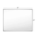 Parrot Uncle Reflections Sleek Modern Black Aluminum Framed Beveled Wall Mirror