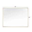 Parrot Uncle Reflections Sleek Modern Black Aluminum Framed Beveled Wall Mirror
