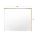 Parrot Uncle Reflections Sleek Modern Black Aluminum Framed Beveled Wall Mirror
