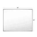 Parrot Uncle Reflections Sleek Modern Black Aluminum Framed Beveled Wall Mirror