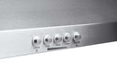 Hauslane 30-Inch 300 CFM Under Cabinet Push Button Range Hood with Grease Catchers in Stainless Steel (UC-C100SS-30)
