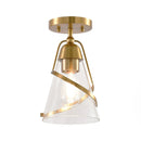 Parrot Uncle 7-Inch Walker 1-Light Semi-Flush Mount Ceiling Light (C3007)