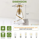 Parrot Uncle 7-Inch Walker 1-Light Semi-Flush Mount Ceiling Light (C3007)