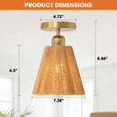 Parrot Uncle 7-Inch Yves 1-Light Semi-Flush Mount Ceiling Light (C3010)