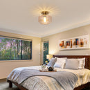 Parrot Uncle 9-Inch Gerald 1-Light Semi-Flush Mount Ceiling Light (C3015)