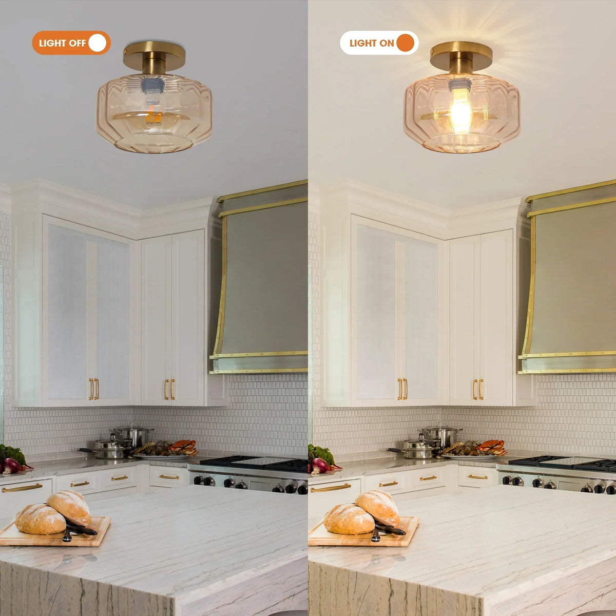 Parrot Uncle 9-Inch Gerald 1-Light Semi-Flush Mount Ceiling Light (C3015)
