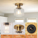 Parrot Uncle 6-Inch Marico 1-Light Semi-Flush Mount Ceiling Light