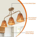 Parrot Uncle 30-Inch Paddy 3-Light Chandelier (C5001)