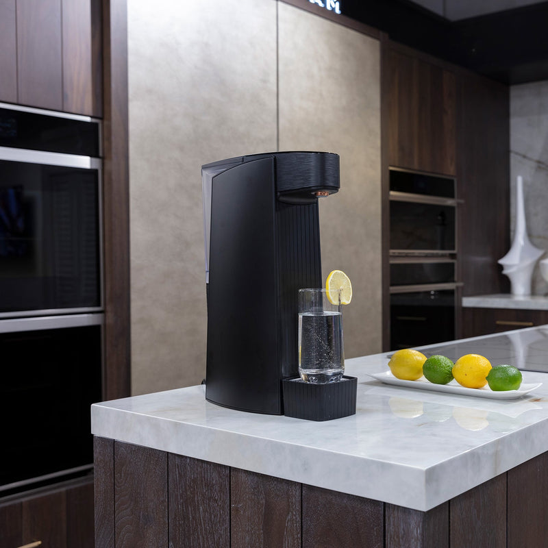Carbon8 - One Touch Sparkling Water Maker with Built-In UV Light + Filter & Lemon8
