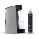 Carbon8 Kit - One Touch Sparkling Water Maker + Filter & Lemon8 + Co2 Cylinder - Silver