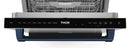 Gordon Ramsay by Thor Kitchen 4-Piece Appliance Package -  48-Inch Natural Gas Range, Wall Mount Range Hood, 36-Inch French Door Refrigerator, and Dishwasher in Stainless Steel with Blue Trim