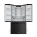 Gordon Ramsay by Thor Kitchen 36-Inch 20.3 cu ft French Door Counter Depth Refrigerator with Ice Maker in Black with Navy Blue Trim  (RF3621CTD00-BLU)