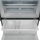 Gordon Ramsay by Thor Kitchen 36-Inch 20.3 cu ft French Door Counter Depth Refrigerator with Ice Maker in Black with Navy Blue Trim  (RF3621CTD00-BLU)