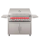 TrueFlame 40-Inch 5 Burners Natural Gas Freestanding Grill in Stainless Steel (AP2-TF40-NG)