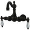 Kingston Brass Vintage 3-3/8-Inch Wall Mount Tub Faucet, Oil Rubbed Bronze (CC1003T5)