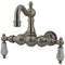Kingston Brass Vintage 3-3/8-Inch Wall Mount Tub Faucet, Brushed Nickel (CC1003T8)