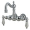 Kingston Brass Vintage 3-3/8-Inch Wall Mount Tub Faucet, Polished Chrome (CC1004T1)