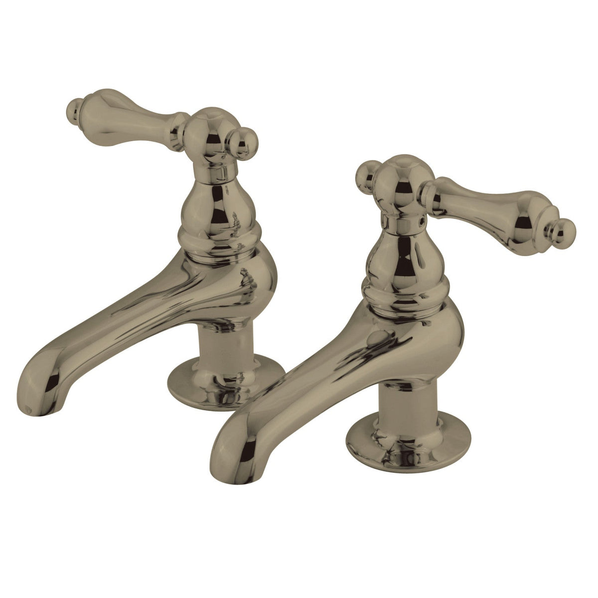 Vintage Basin Tap Faucet with Metal Lever Handle in Brushed Nickel