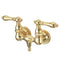 Kingston Brass Vintage 3-3/8-Inch Wall Mount Tub Faucet, Polished Brass (CC31T2)