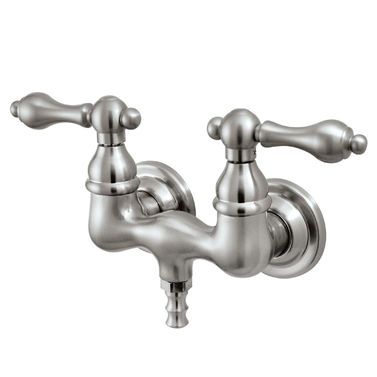 Vintage 3-3/8-Inch Wall Mount Tub Faucet in Brushed Nickel