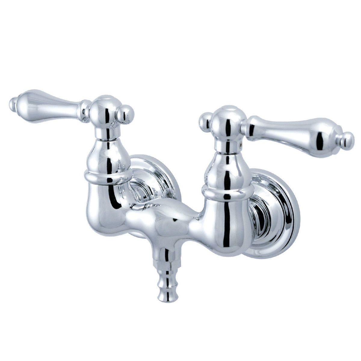 Vintage 3-3/8-Inch Wall Mount Tub Faucet in Polished Chrome