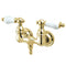 Kingston Brass Vintage 3-3/8-Inch Wall Mount Tub Faucet, Polished Brass (CC33T2)