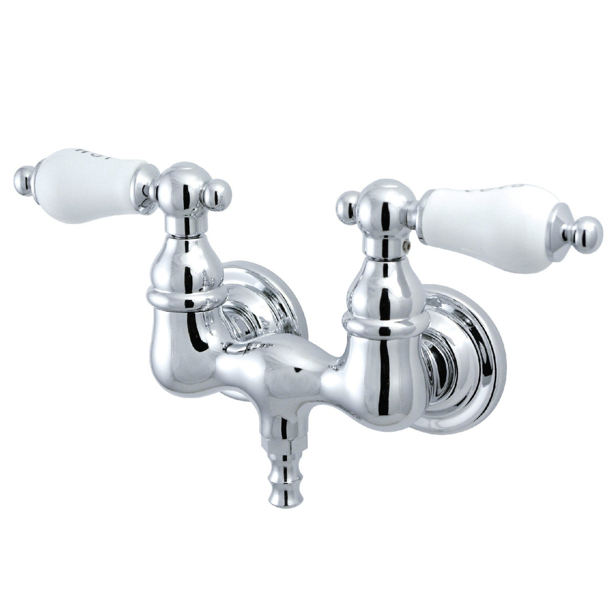 Vintage 3-3/8-Inch Wall Mount Tub Faucet in Polished Chrome