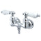 Kingston Brass Vintage 3-3/8-Inch Wall Mount Tub Faucet, Polished Chrome (CC34T1)