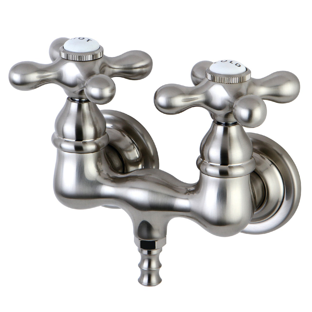 Vintage 3-3/8-Inch Wall Mount Tub Faucet in Brushed Nickel