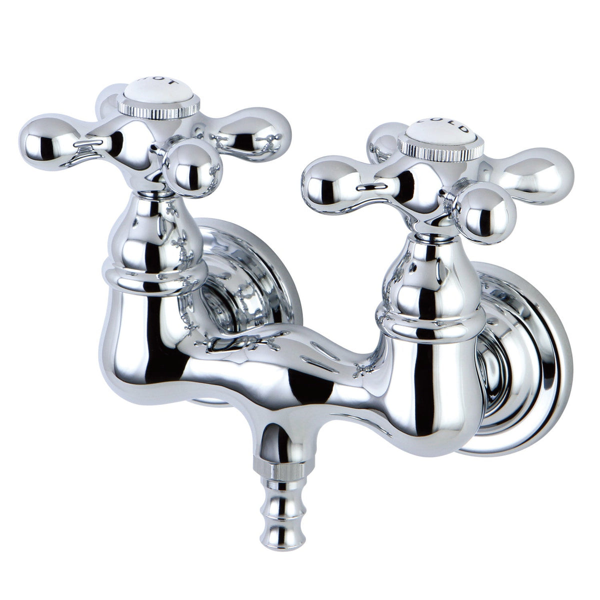 Vintage 3-3/8-Inch Wall Mount Tub Faucet in Polished Chrome